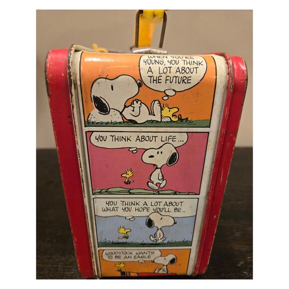 Vintage 1973 King Seeley Peanuts Lunch Box Snoopy Charlie Brown No Thermos - Picture 4 of 13